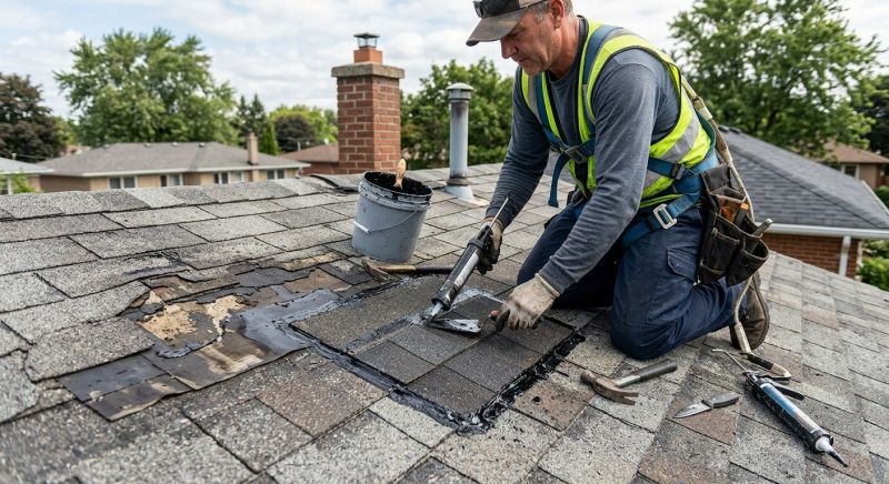Asphalt Roof Leak Repair in Fleetwood, PA