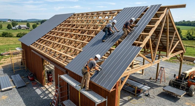 Barn Roof Installation in Berks County, PA
