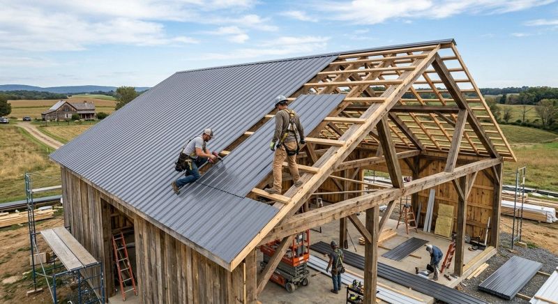 Barn Roof Installation in Berks County, PA