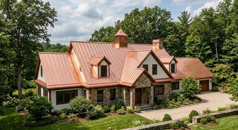 Copper Roof Replacement in Berks County, PA