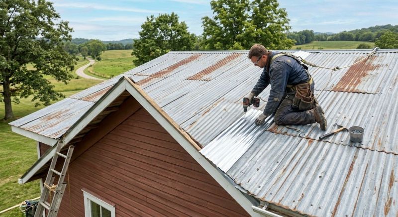 Corrugated Roof Repair in Hamburg, PA