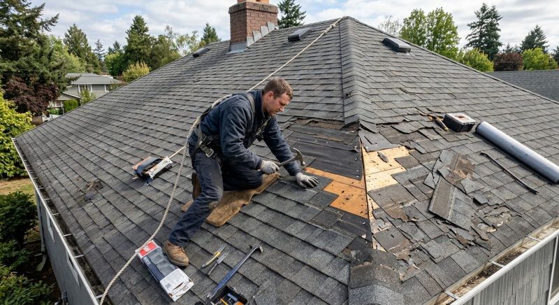 Damaged Roof Repair in Denver, PA