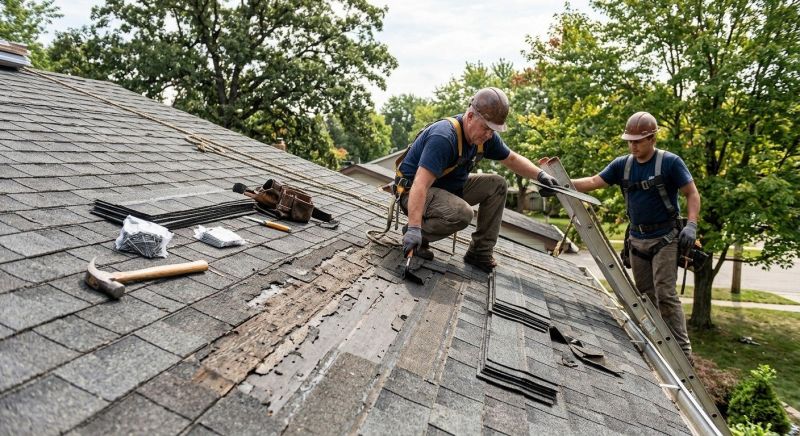 Damaged Roof Repair in Douglassville, PA