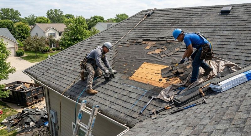 Damaged Roof Repair in Pottstown, PA