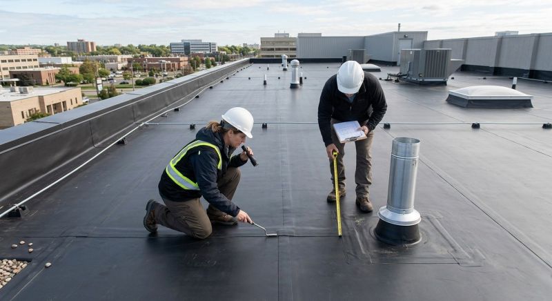 Flat Roof Inspection in Berks County, PA