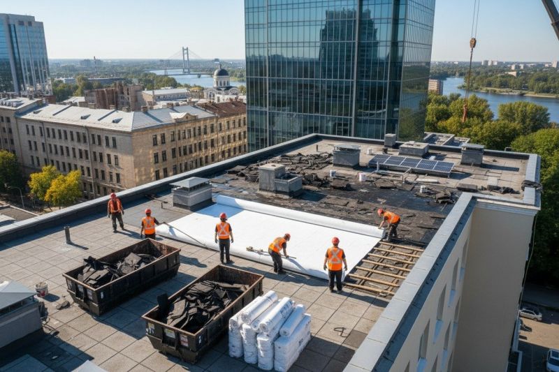 Flat Roof Replacement in New Ringgold, PA