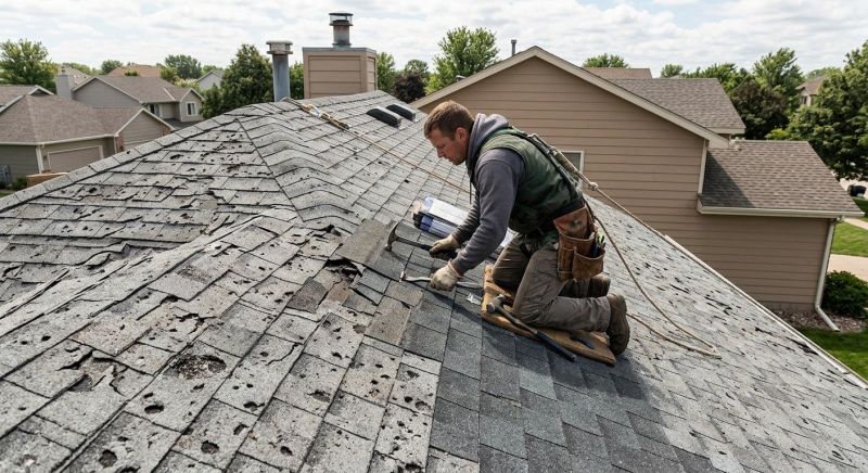 Hail Damage Roof Repair in Reading, PA