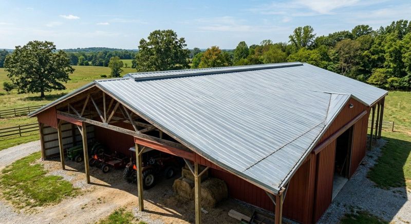 Pole Barn Roof Repair in Berks County, PA