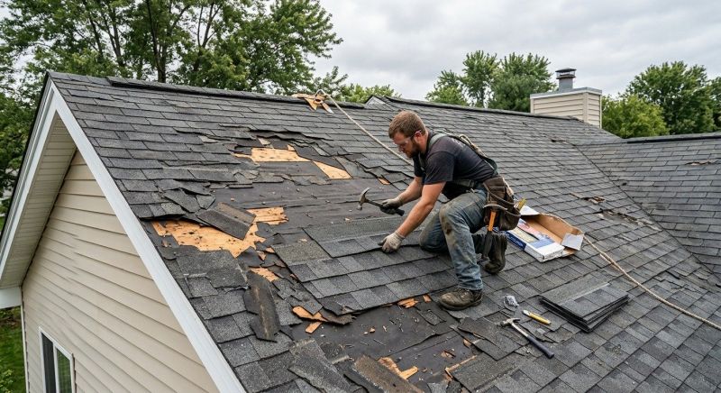 Roof Damage Repair in Reinholds, PA