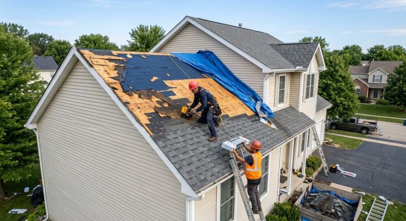 Roof Damage Restoration in Topton, PA