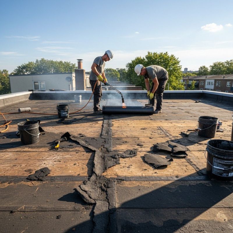 Single Ply Roof Repair in Reinholds, PA