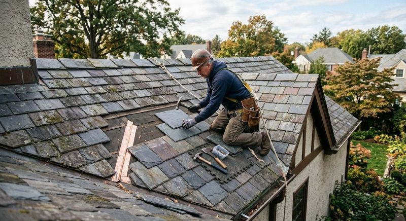 Slate Roof Repair in Kutztown, PA