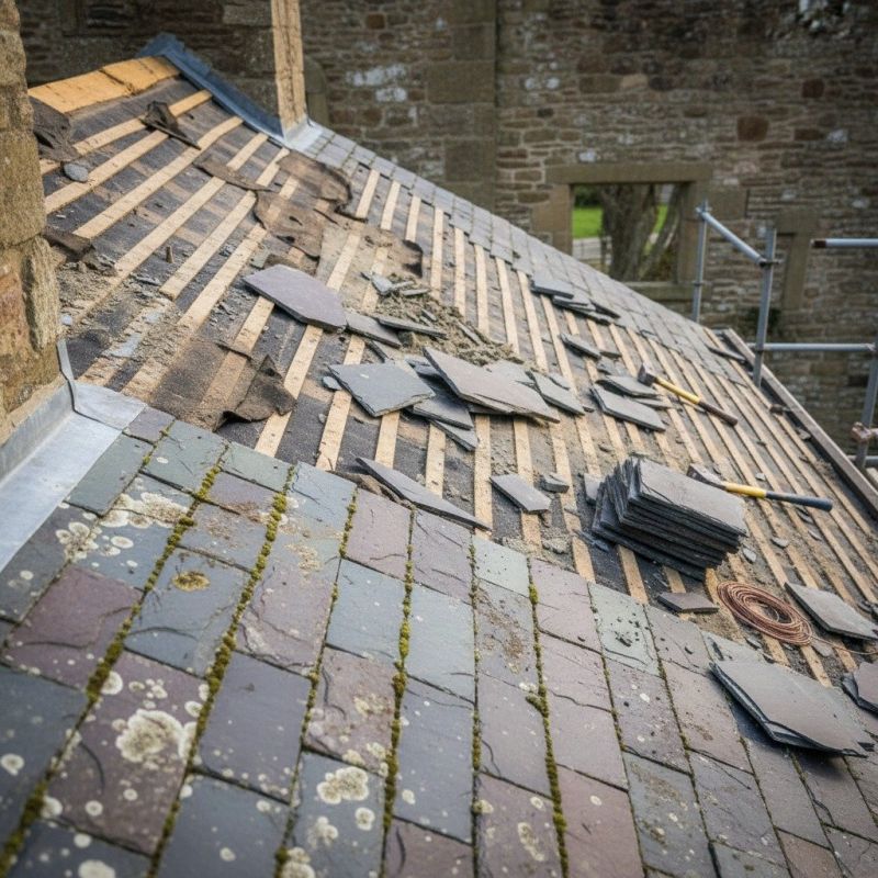 Slate Roof Replacement in Morgantown, PA