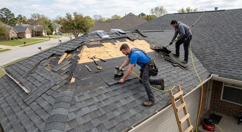 Storm Damage Roof Repair in Gilbertsville, PA