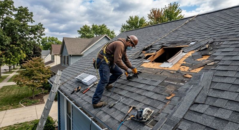 Storm Damage Roof Repair in Pottstown, PA