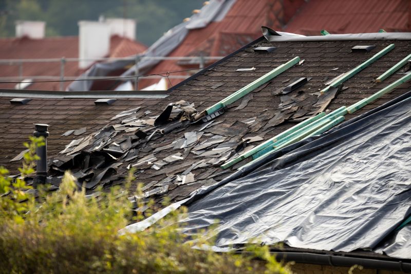 Storm Damage Roof Tarping in Berks County, PA