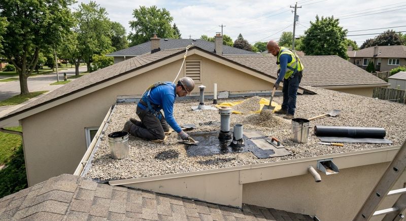 Tar And Gravel Roof Repair in Alburtis, PA