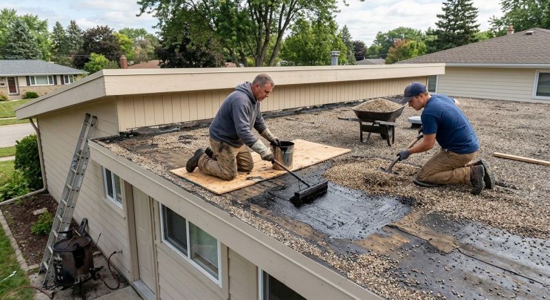 Tar And Gravel Roof Repair in Honey Brook, PA