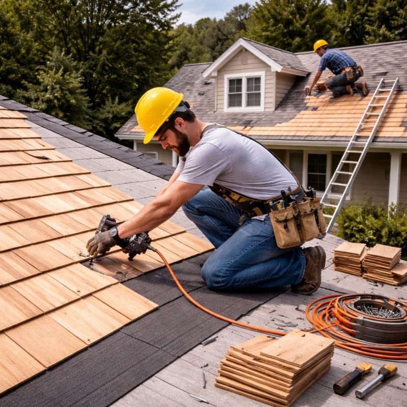 Wood Roofing Installation in Alburtis, PA