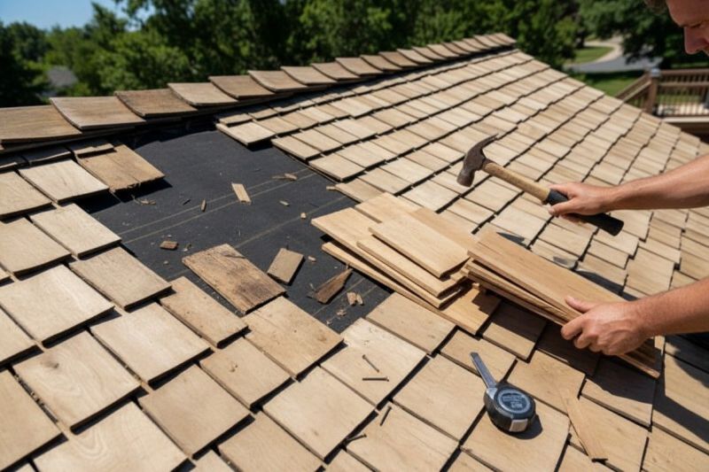 Wood Shake Roof Repair in Royersford, PA